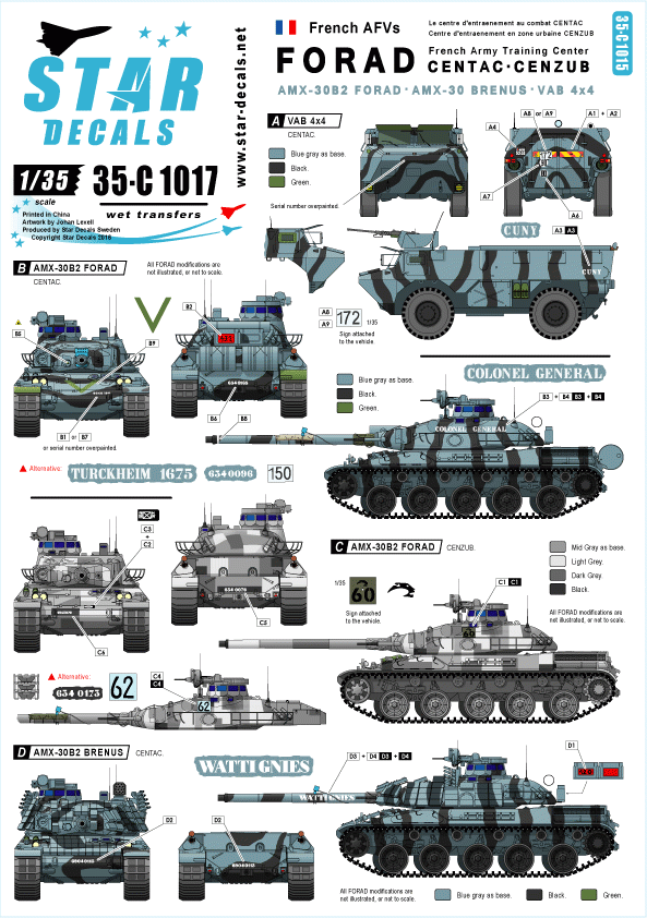 Star Decals 35-C1017 FORAD training centre 1/35