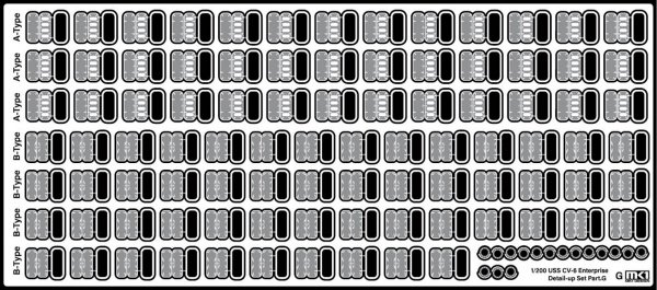 MK1 Design MD-20021 US Navy Aircraft Carrier CV-6 Enterprise Detail Up Parts Dx for Trumpeter 1/200