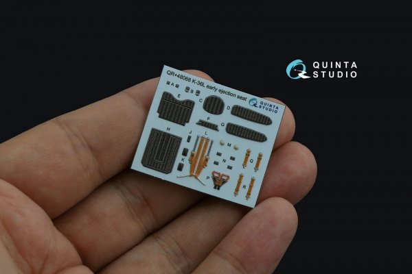Quinta Studio QR+48068 K-36L (early) ejection seat (for Su-25 aircraft until 2007) (All kits) 1/48