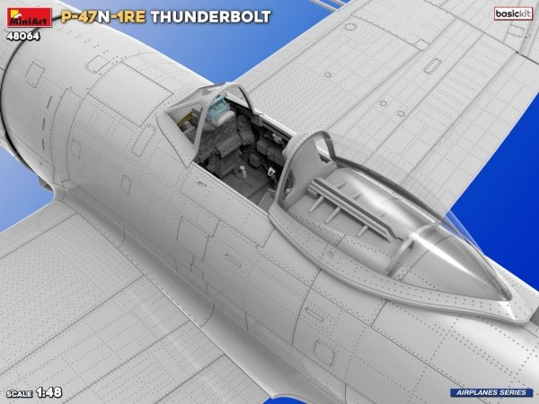 MiniArt 48064 P-47N-1RE THUNDERBOLT BASIC KIT 1/48