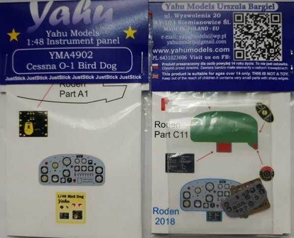 Yahu YMA4902 O-1 Bird Dog (Roden) 1/48