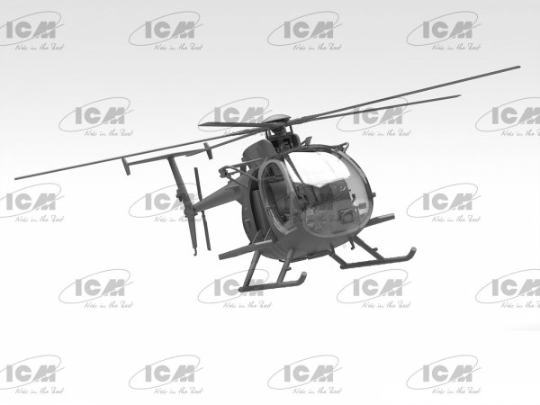 ICM 48369 MH-6J Little Bird, US Special Forces Helicopter (100% new moulds) 1/48