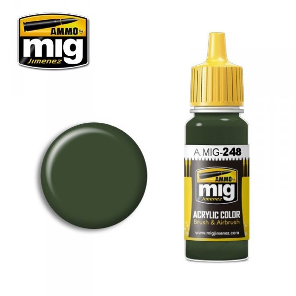 AMMO of Mig Jimenez 0248 RLM 80 OLIVGRÜN 17ml