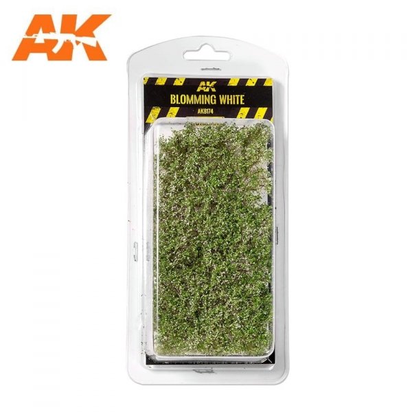 AK Interactive AK8174 BLOMMING WHITE SHRUBBERIES 75MM / 90MM 1/35