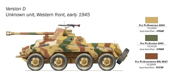  Italeri 7047 Sd. Kfz. 234/4 1/72
