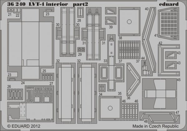 Eduard 36240 LVT-4 interior 1/35 AFV Club