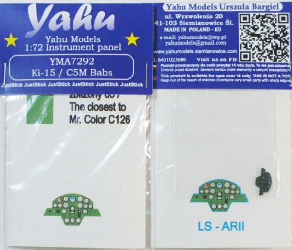 Yahu YMA7292 Ki-15 / C5M Babs	LS - ARII (1:72)