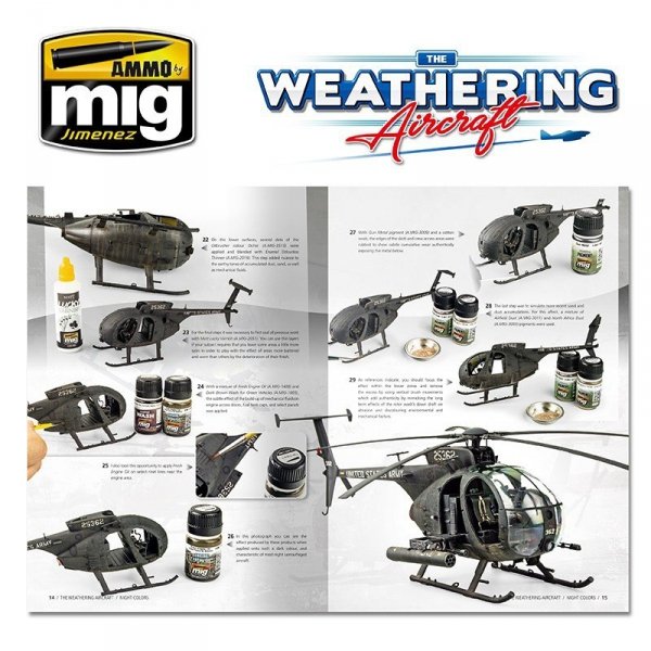 Ammo of Mig 5214 The Weathering Aircraft Issue 14. NIGHT COLORS (English)