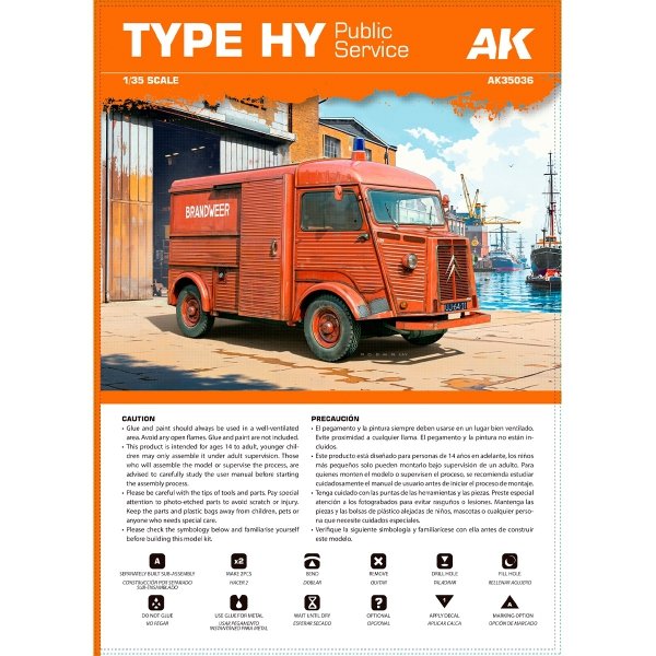 AK Interactive AK35036 Type HY Public Service 1/35