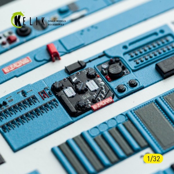 Kelik K32042 MiG-21 F-13 export version - interior 3D decals for Trumpeter kit 1/32