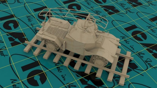 ICM 35376 Panzerspahwagen P 204 (f) Railway, WWII German Armoured Vehicle (1:35)