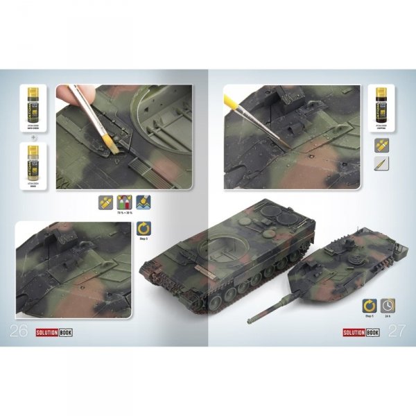 AMMO by Mig Jimenez 6531 SOLUTION BOOK 26 – How to Paint NATO &amp; BUNDESWEHR Vehicles (English, Spanish, French &amp; German)