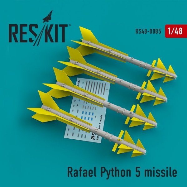 RESKIT RS48-0085 Rafael Python 5 missile (4 pcs) 1/48