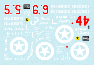 Star Decals 35-990 US 746th Tank Battalion 1/35