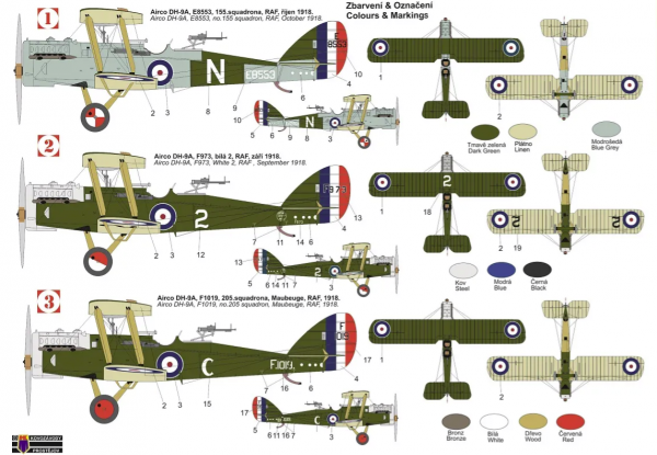 Kovozavody Prostejov KPM0310 Airco DH-9A „At war“ 1/72