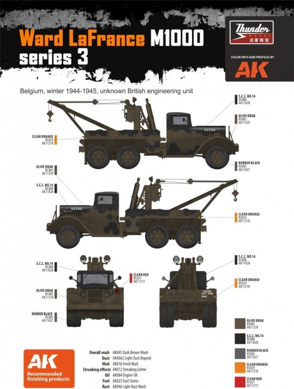 Thunder Model 35011 Heavy Wrecker Ward Lafrance Model 1000 Series 3 1/35