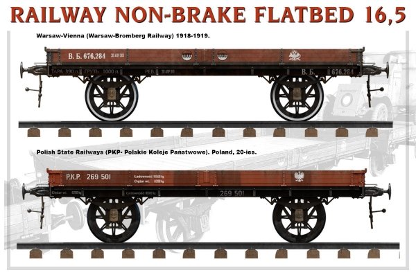 MiniArt 39004 RAILWAY NON-BRAKE FLATBED 16,5 t 1/35