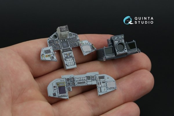Quinta Studio QD+32231 Tornado ECR German 3D-Printed &amp; coloured Interior on decal paper (Italeri) (with 3D-printed resin parts) 1/32