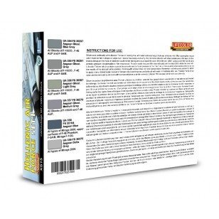 Lifecolor XS15 Acrylic color Set Hellenic Air Force Set 1 6x22ml