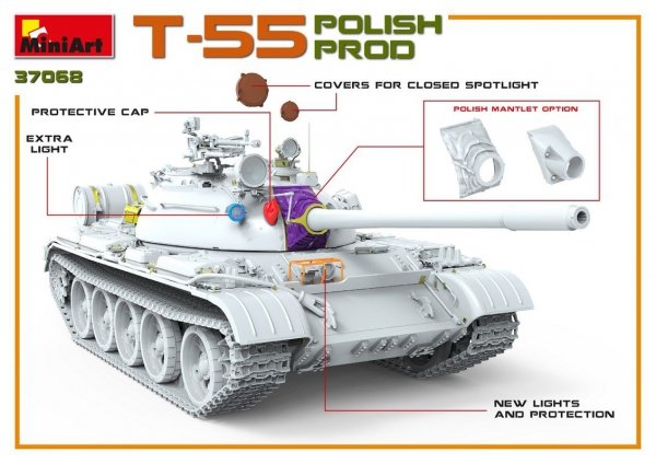 MiniArt 37068 T-55 POLISH PRODUCTION 1/35