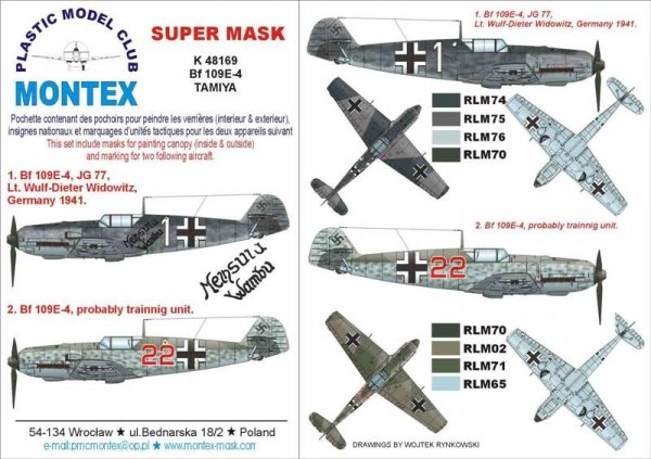 Montex K48169 Bf 109E-4 1/48