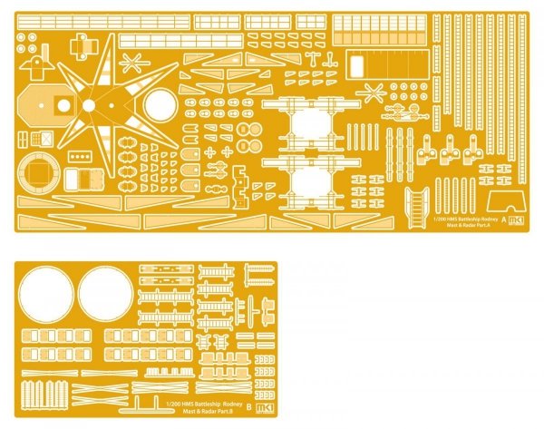MK1 Design MD-20013 HMS Rodney DX Pack 1/200