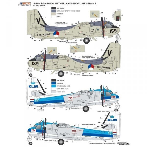 Kinetic K48118 S-2A Netherlands 1/48