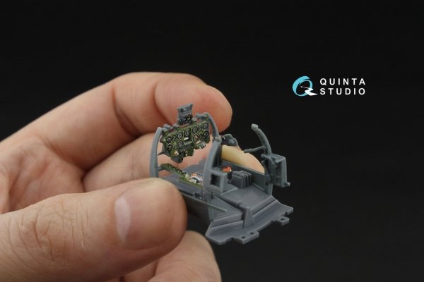 Quinta Studio QD48610 A6M5 Zero (Nakajima Production) 3D-Printed &amp; coloured Interior on decal paper (Eduard) 1/48