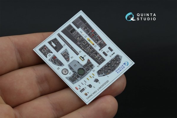 Quinta Studio QD32246 F-104A 3D-Printed &amp; coloured Interior on decal paper (Italeri) 1/32