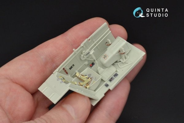 Quinta Studio QD32045 Bf 109G-10 3D-Printed &amp; coloured Interior on decal paper (for Revell kit) 1/32