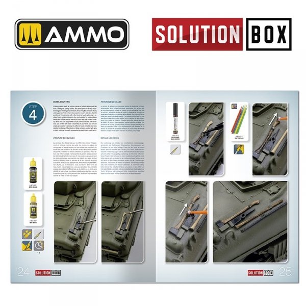 Ammo of Mig 6528 SOLUTION BOOK 22 - How to Paint WWII USA ETO Vehicles (Multilingual Book)