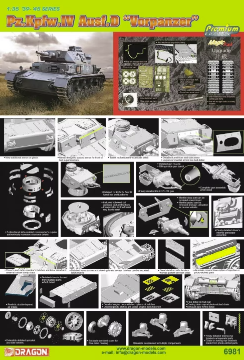 Dragon 6981 Pz.Kpfw.IV Ausf.D Vorpanzer (Premium Edition) 1/35