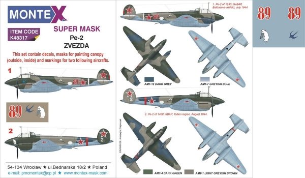 Montex K48317 Pe-2 1/48