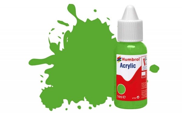 Humbrol DB0208 No 208 Fluorescent Signal Green Gloss - 14ml.