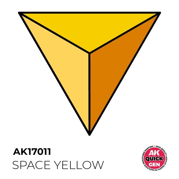 AK Interactive AK17011 SPACE YELLOW- QUICK GEN COLOR 18ml