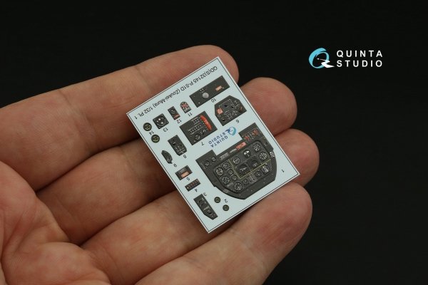 Quinta Studio QDS-32145 P-51D Mustang 3D-Printed &amp; coloured Interior on decal paper (Zoukei-Mura SWS) (Small version) 1/32