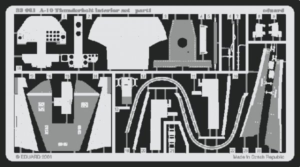 Eduard 32061 A-10 interior 1/32 Trumpeter