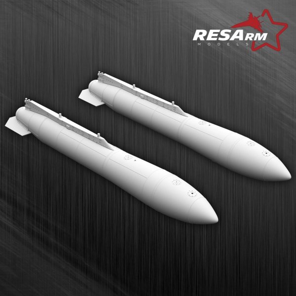 RESARM 48-06027 Dassault MIRAGE 2000 - 2000L fuel tanks (3D resin printing) 1/48