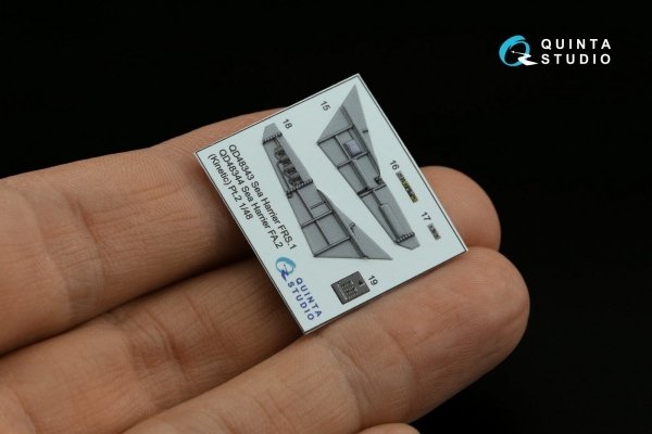 Quinta Studio QD48343 Sea Harrier FRS.1 3D-Printed &amp; coloured Interior on decal paper (Kinetic) 1/48
