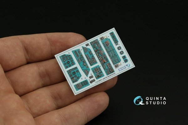 Quinta Studio QD48380 Mi-8MT 3D-Printed &amp; coloured Interior on decal paper (AMK) 1/48