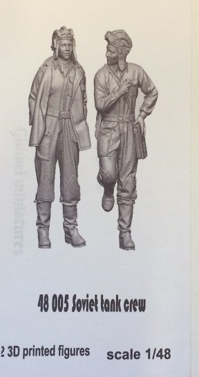 Glowel Miniatures 48005 Soviet tank crew 1/48