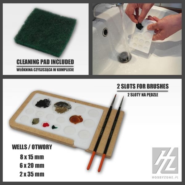 Hobby Zone HZ-pm1 Acrylic Painting Palette