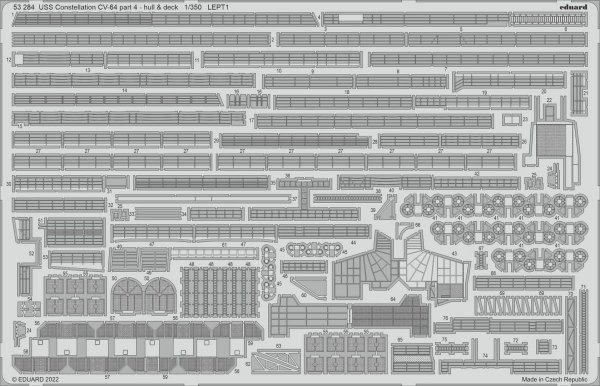Eduard BIG5367 USS Constellation CV-64 PART II RUMPETER 1/350