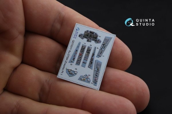 Quinta Studio QD72011 Su-27SM 3D-Printed &amp; coloured Interior on decal paper (for Zvezda kit) 1/72