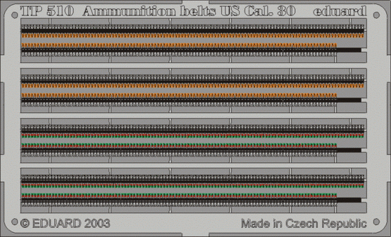 Eduard TP510 Ammunition Belts US Cal.0.30 1/35
