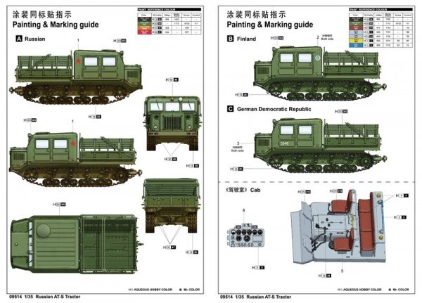 Trumpeter 09514 Russian AT-S Tractor 1/35
