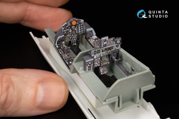 Quinta Studio QD+48486 F-4N Phantom II 3D-Printed &amp; coloured Interior on decal paper (Academy) (with 3D-printed resin parts) 1/48