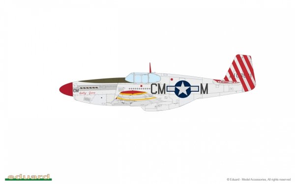 Eduard 82107 P-51B Mustang Birdcage canopy 1/48