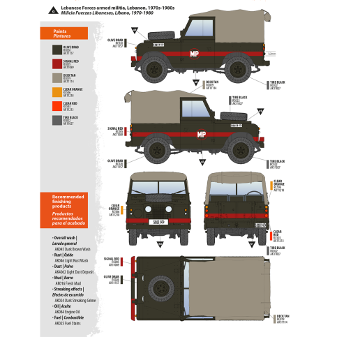 AK Interactive AK35012 LAND ROVER 88 SERIES IIA ROVER 8 1/35