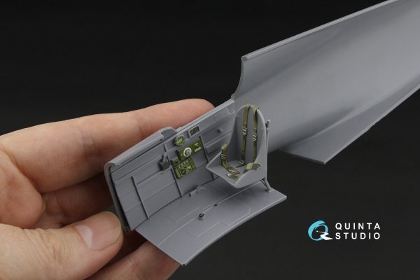 Quinta Studio QD32255 Curtiss H-75 Hawk 3D-Printed &amp; coloured Interior on decal paper (Special Hobby) 1/32